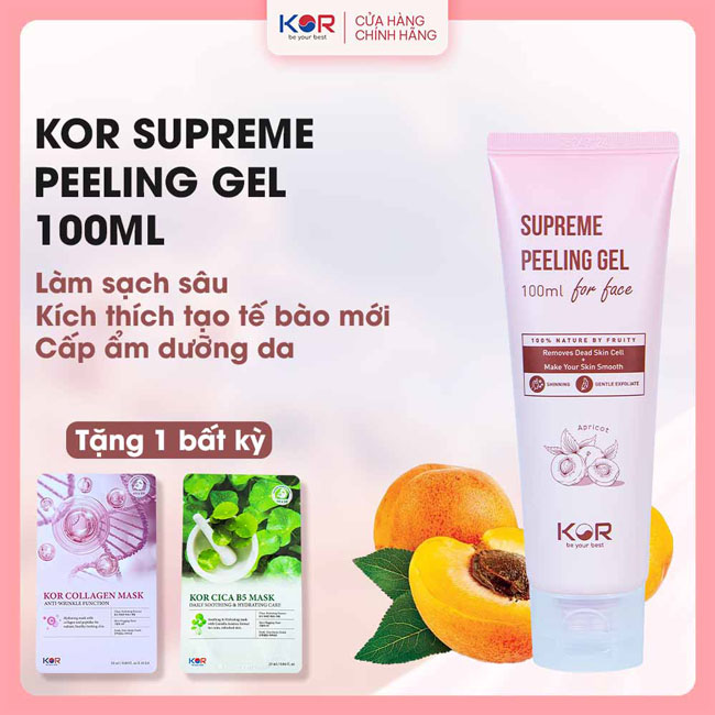 Gel tẩy tế bào chết KOR - Hàn Quốc Supreme Peeling Gel